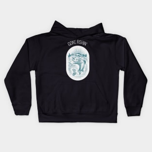 Gone Fishin' Kids Hoodie